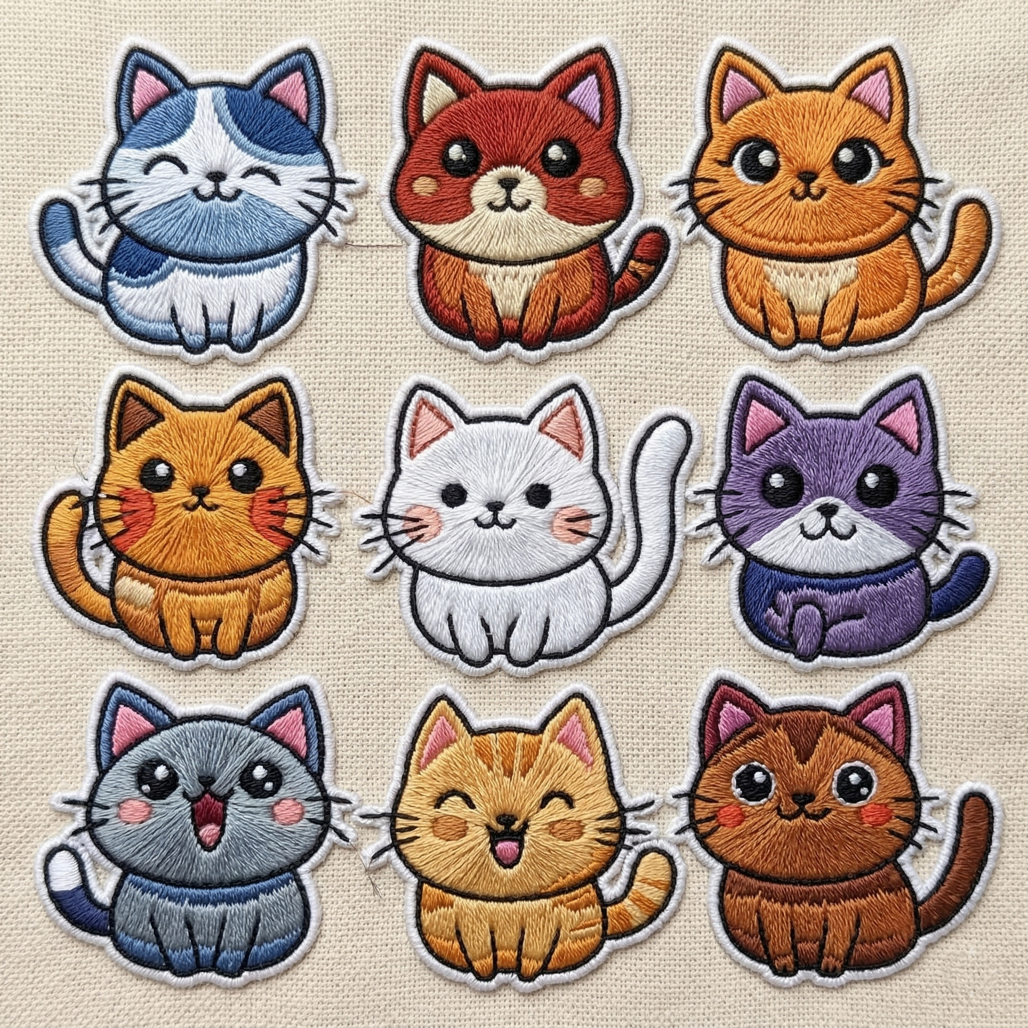 Cute Cats Embroidery Design – Cat Machine Embroidery File (DST, PES, JEF, EXP, VP3) Abonnez-vous et recevez toutes les mises à jour de ce produit.